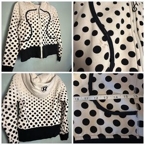 Rare Lululemon Polka Dot Scuba Hoodie Size Small